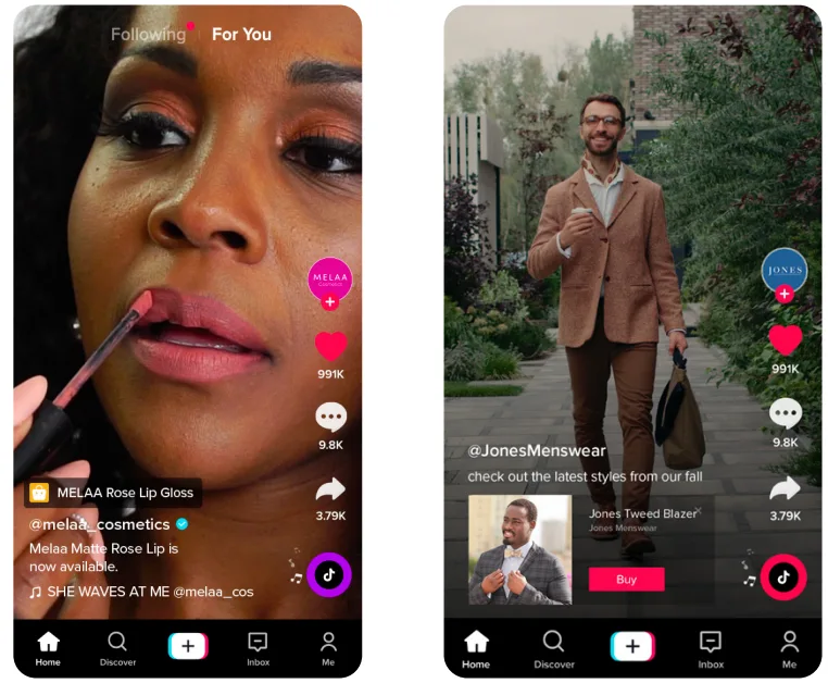 Venta en vivo en la tienda TikTok, comercio social empresarial