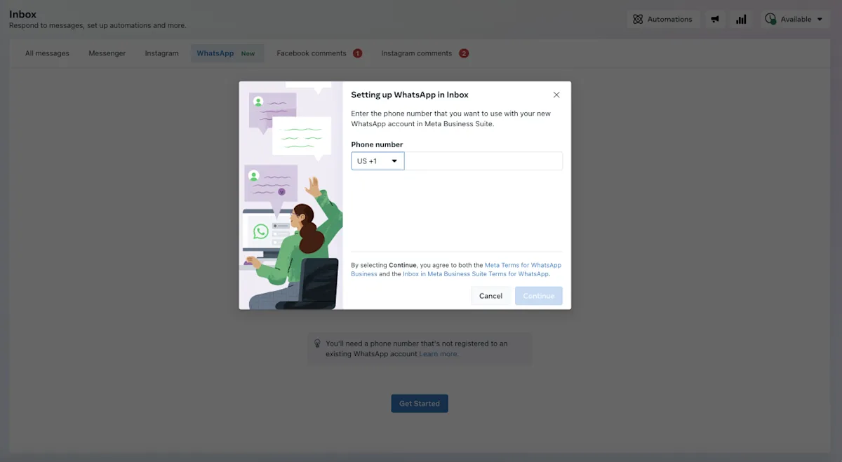 Setting up WhatsApp Business using Meta Business Suite