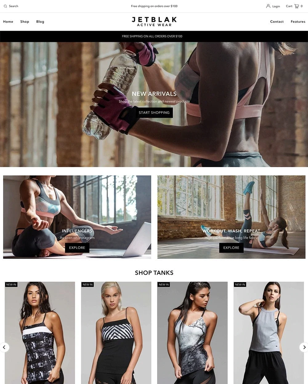 shopify theme jetblack