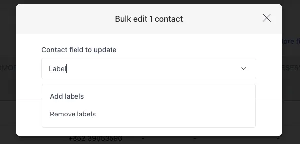 Labeling Kontak SleekFlow