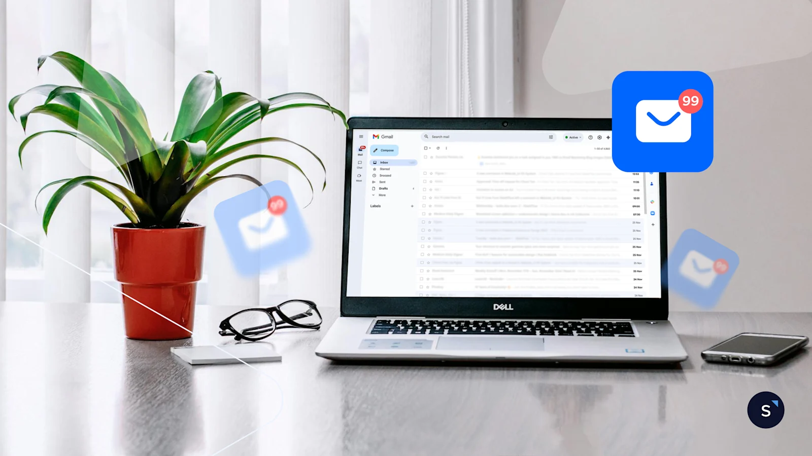 marketing email screen mockup