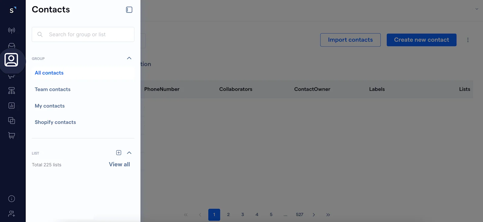 Fitur Kontak SleekFlow