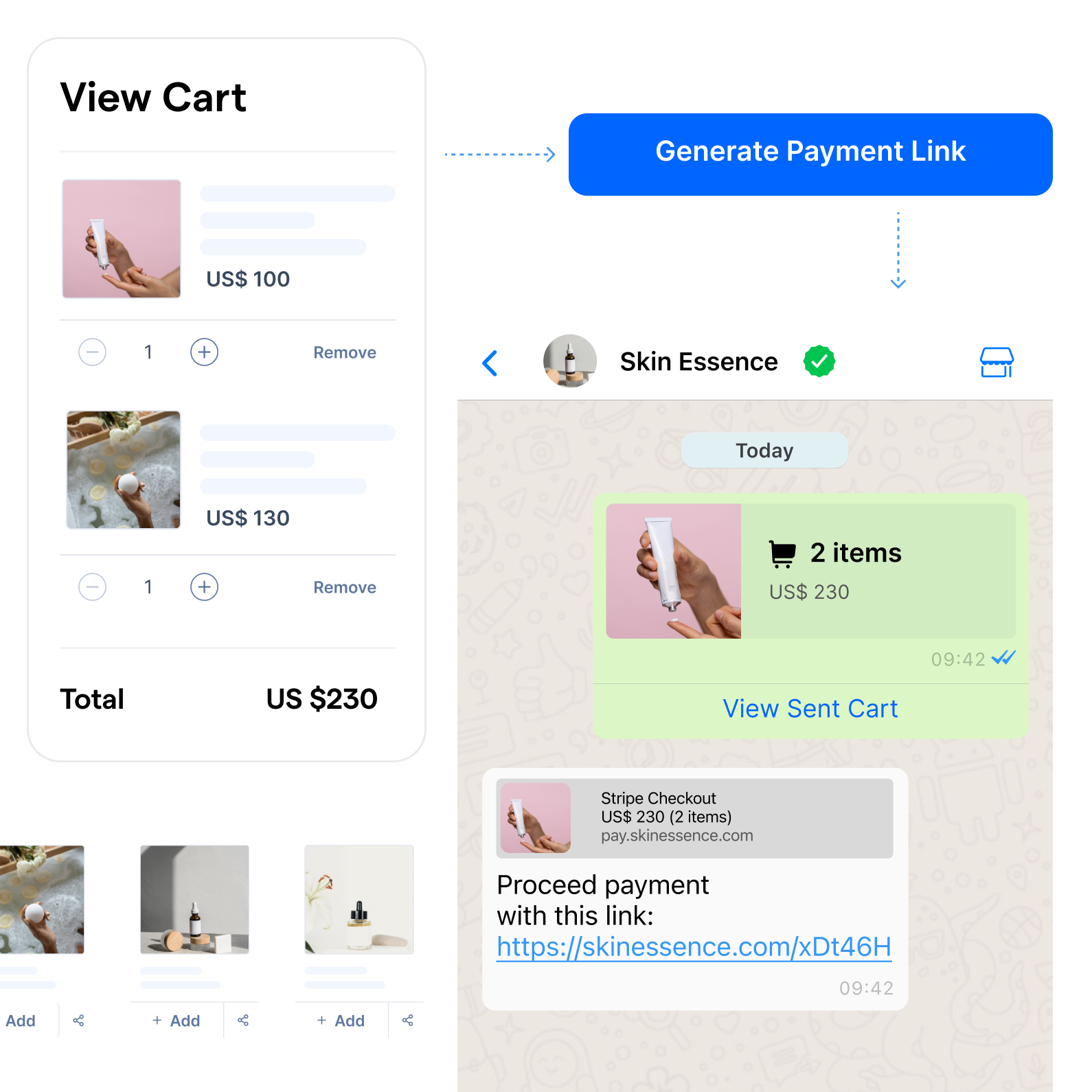 Sell and get paid in chat