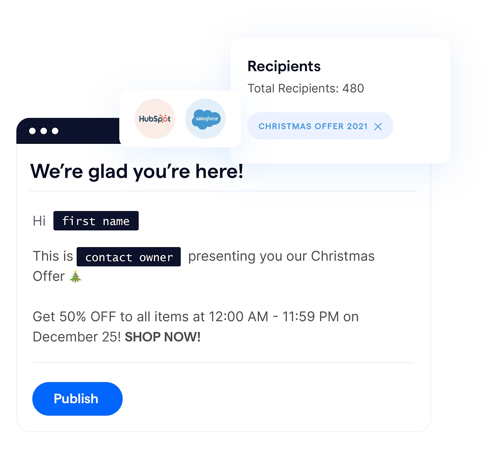 SleekFlow Campaigns easy broadcast to list of recipients