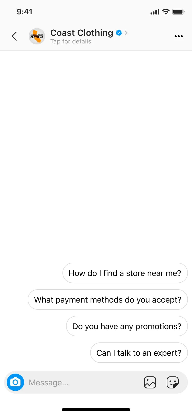 Instagram chatbot for DM for customer support