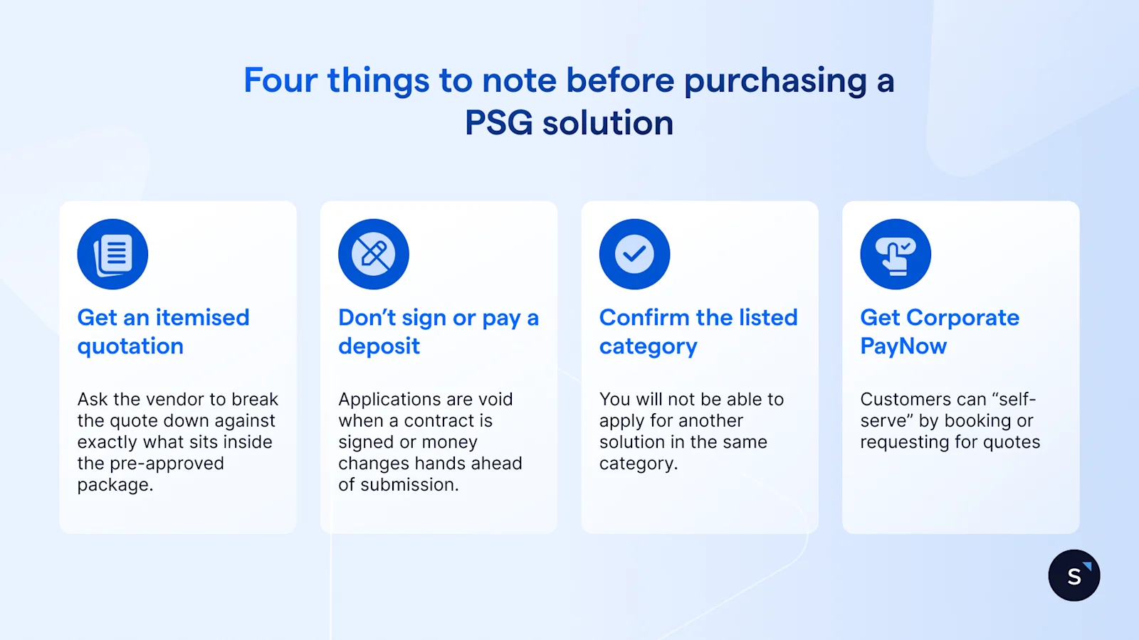 4 things to note before buying a psg solution