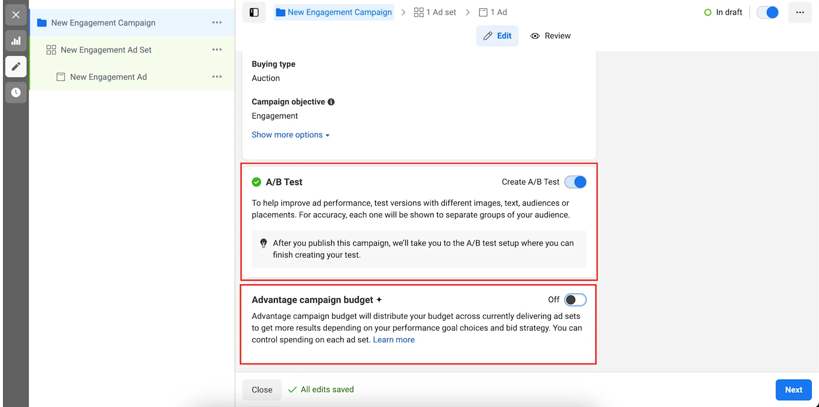 3. Facebook campaign