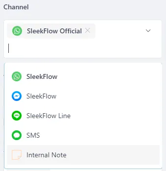 sms and social messaging blasting options on SleekFlow