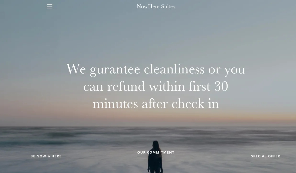 NowHere Boutique Suites refund