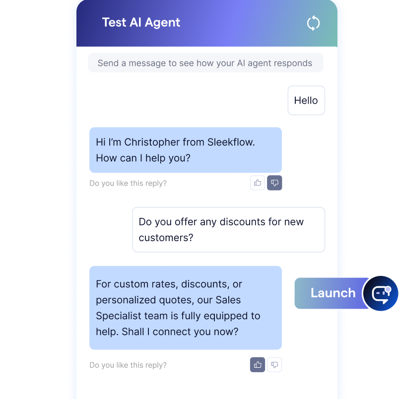 Test & Launch