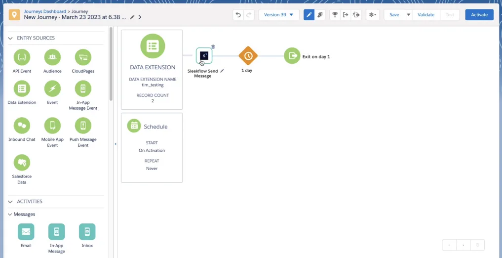 Select SleekFlow Package as part of your automation journey on Salesforce