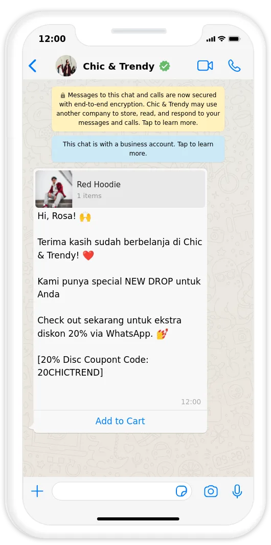 Contoh broadcast personal di whatsapp dengan strategi omnichannel marketing