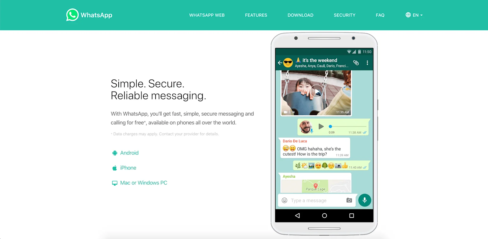 WhatsApp number to set up a new account