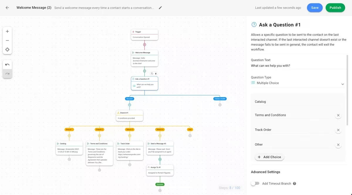 Respond Flow Builder