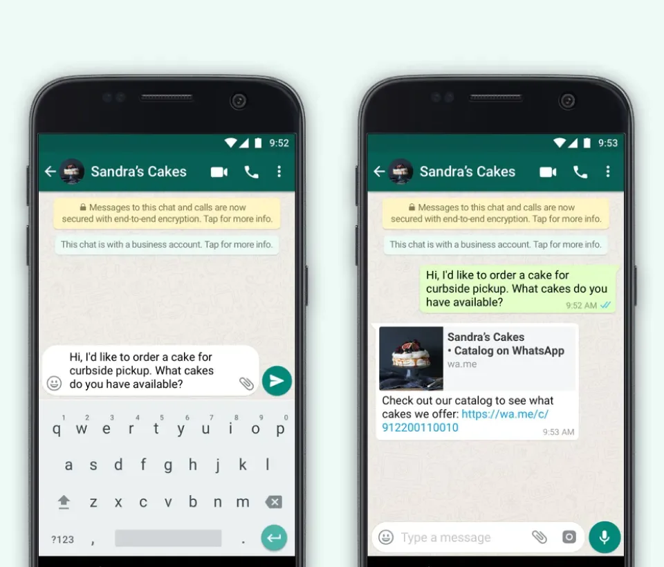 Cara membuat tautan WhatsApp katalog