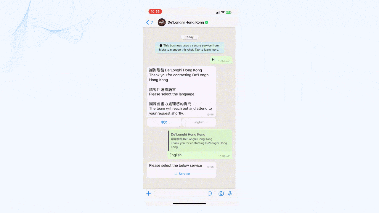 De'Longhi chatbot