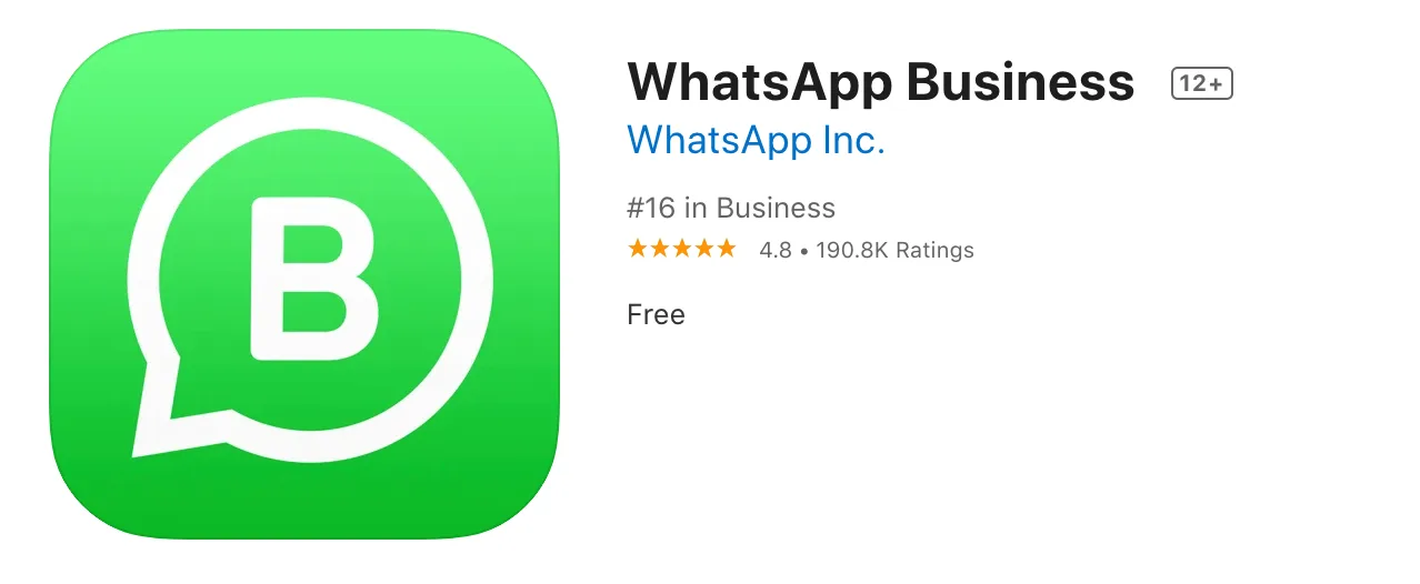 WhatsApp Business App