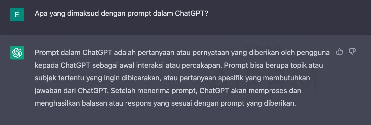 Apa itu prompt dalam chatGPT