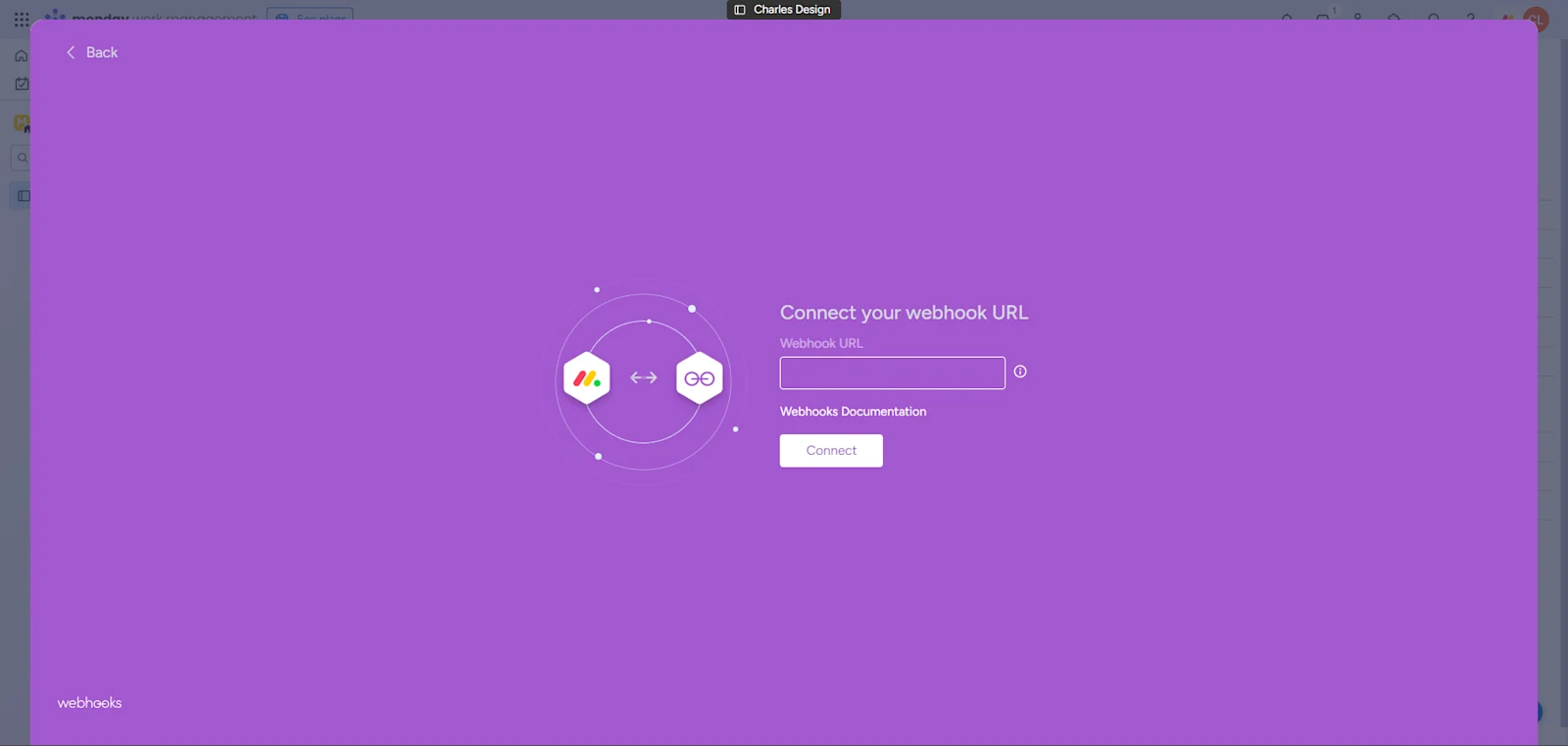  Connect your webhook URL in Monday.com to integrate external systems
