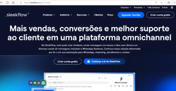 SleekFlow PT home page