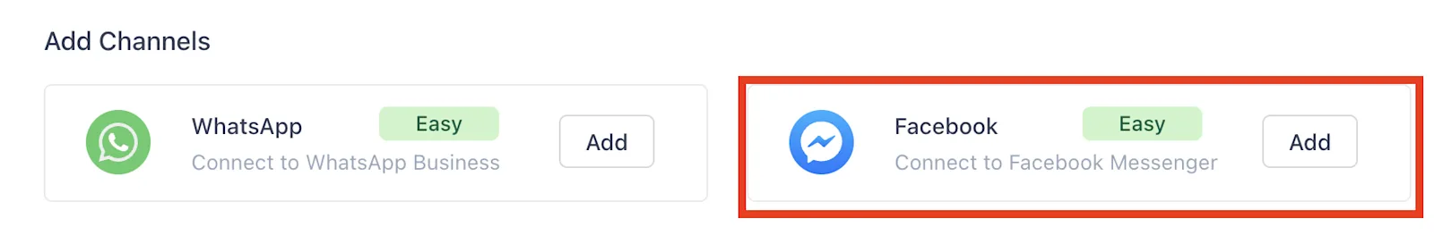 connecting WhatsApp and Facebook Messenger to a CRM