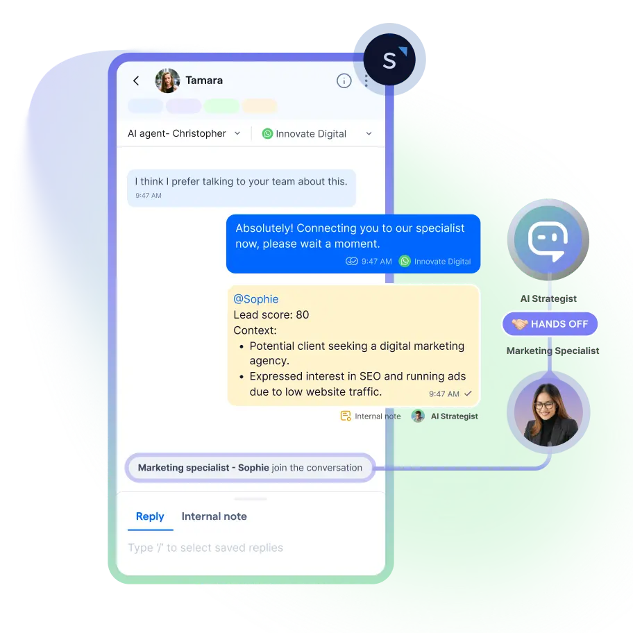 Step 4: Handoff to Sales & Continue Follow-up