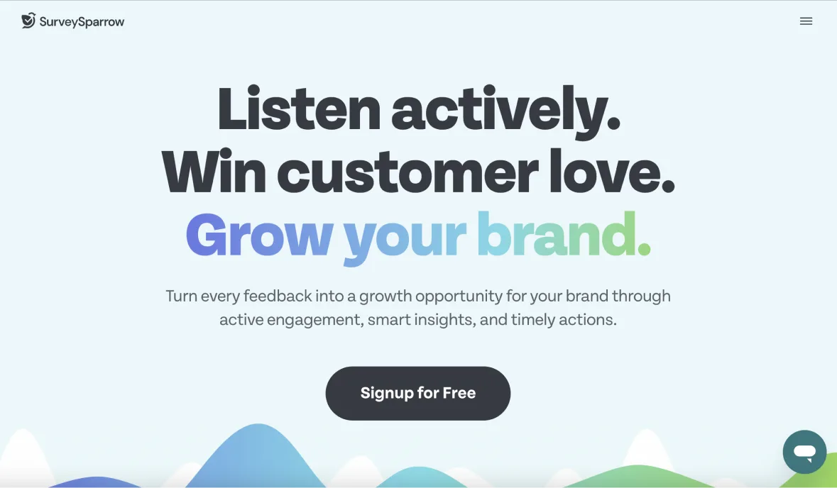 Survey Sparrow - conversational AI