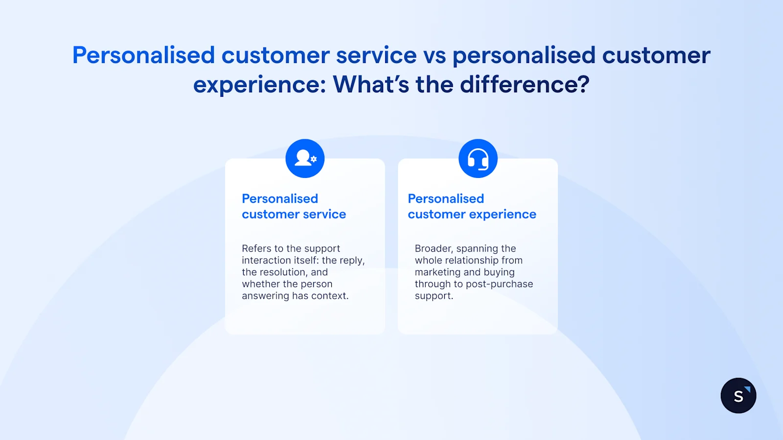 personalised customer service vs personalised customer experience