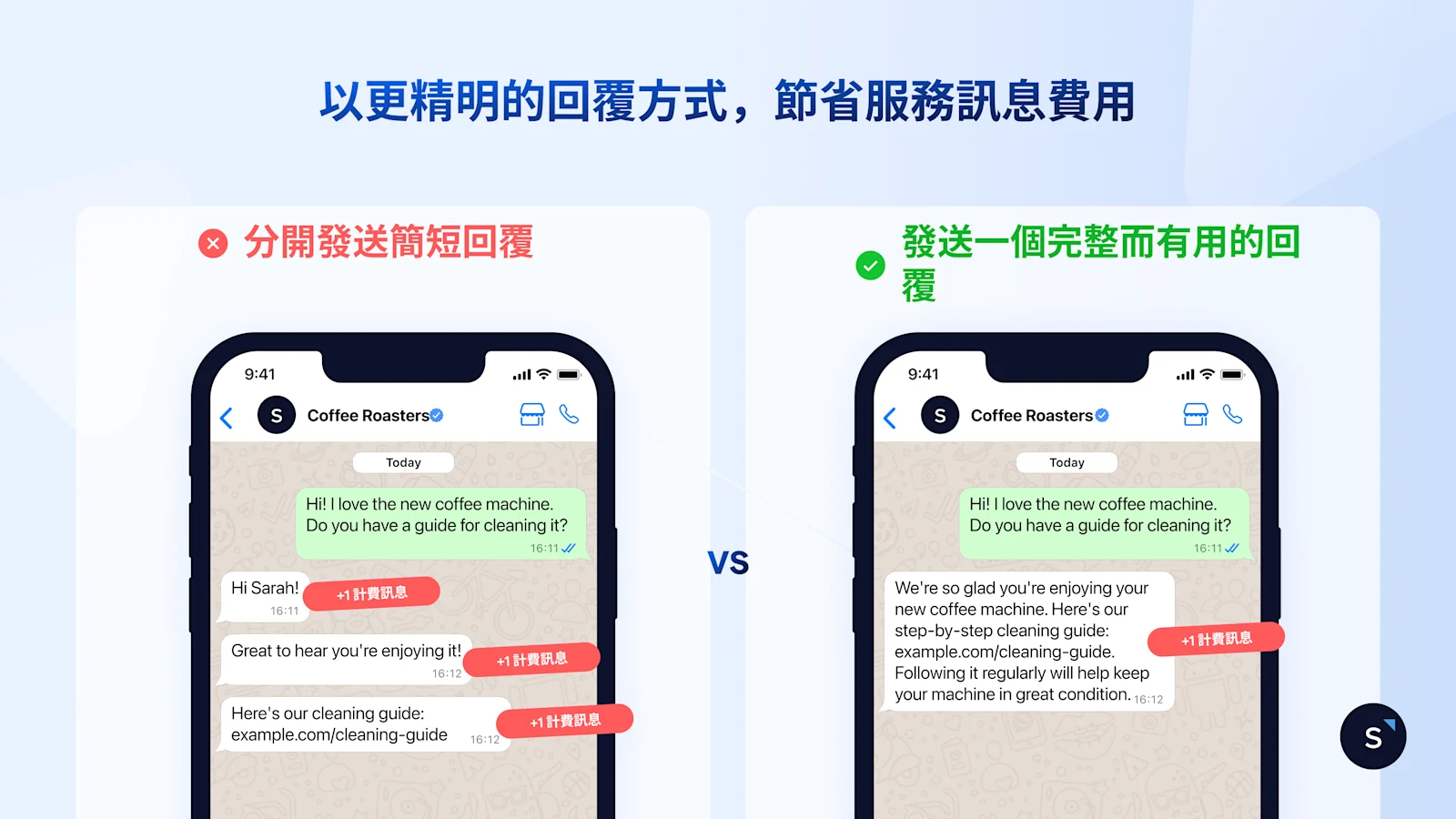 如何節省服務訊息費用