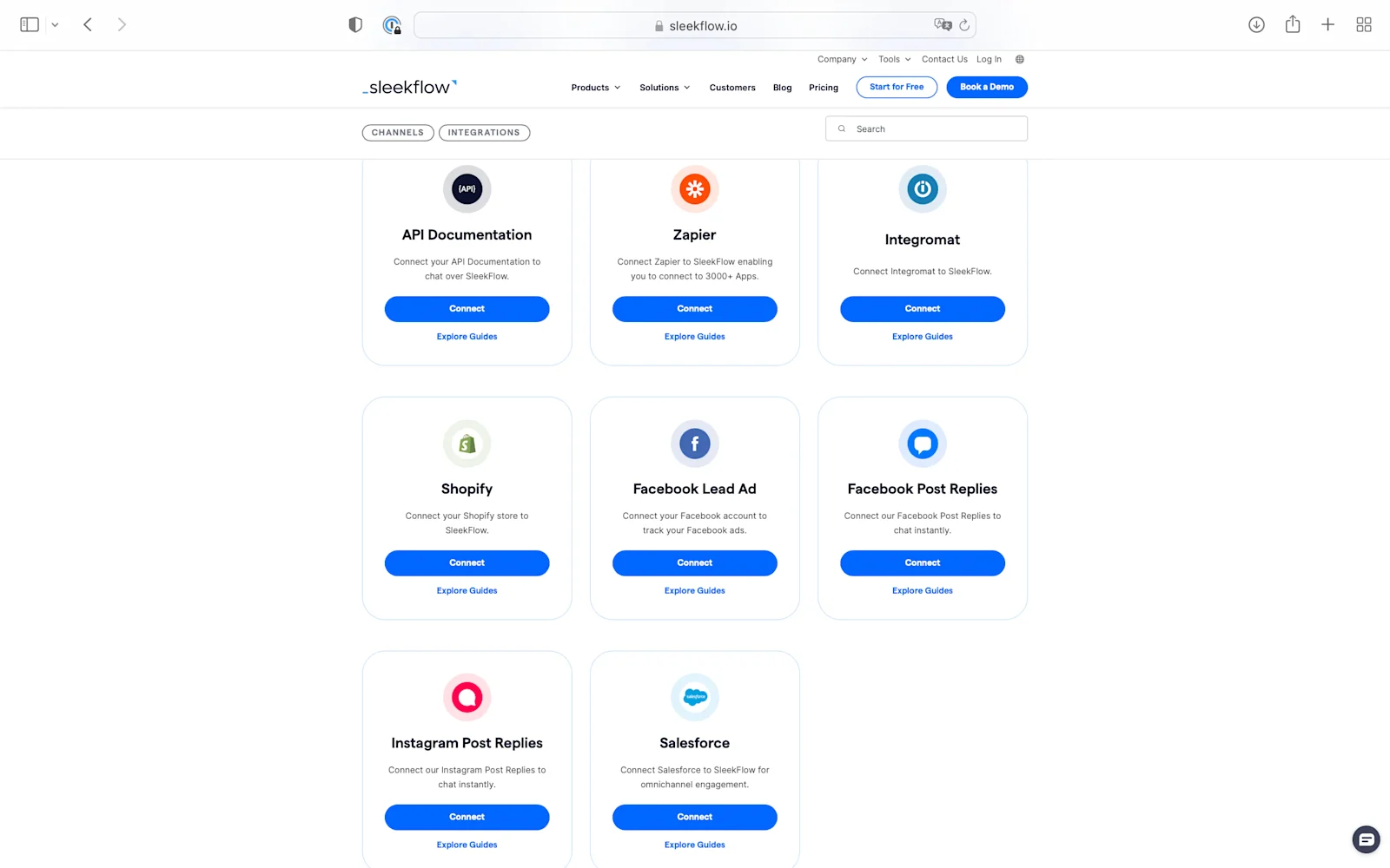 SleekFlow tem a melhores integrações com CRM