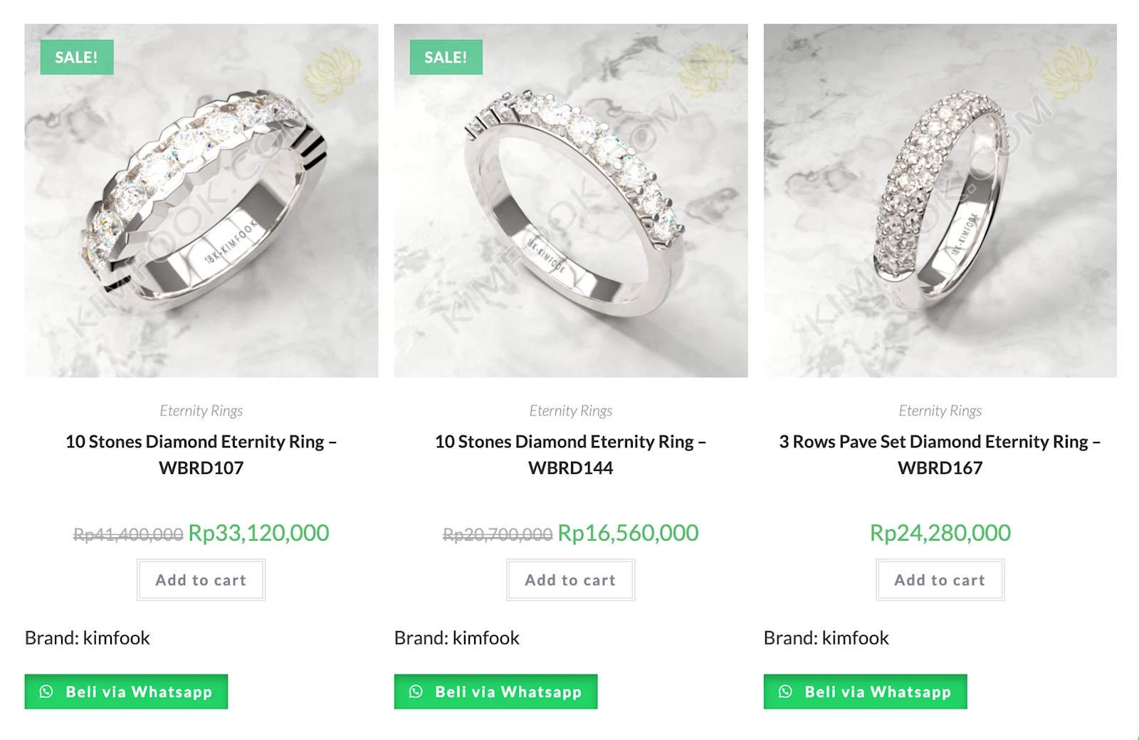 Kimfook checkout lewat WhatsApp