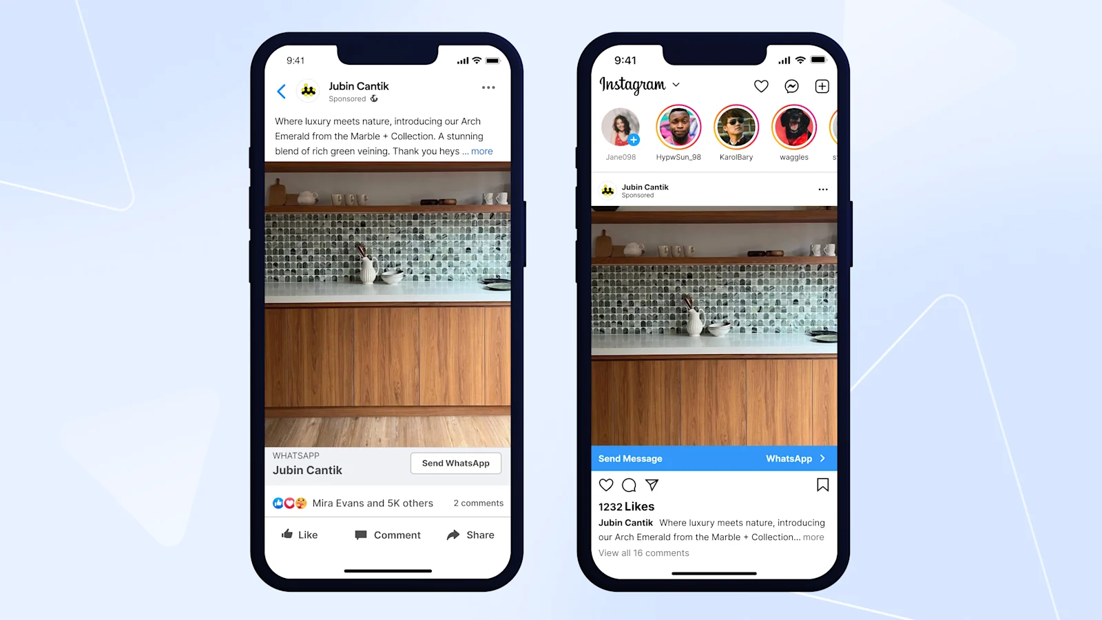 Jubin Cantik runs CTWA on Facebook and Instagram