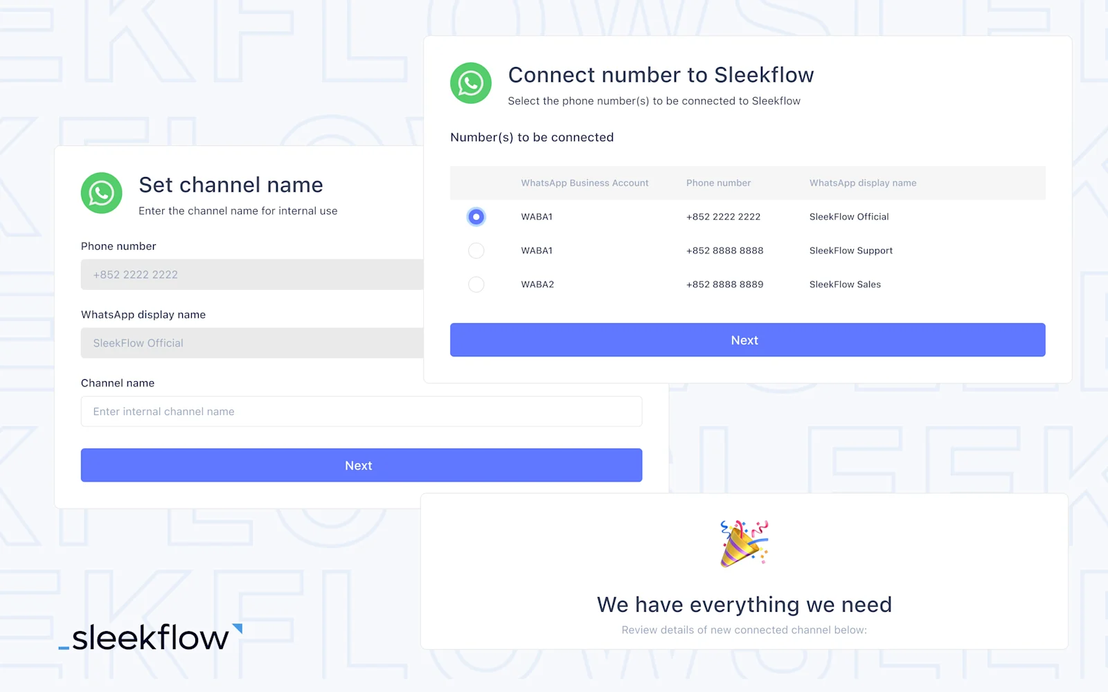 واجهة برمجة التطبيقات السحابية في واتساب - اشتراك SleekFlow المضمن-2
