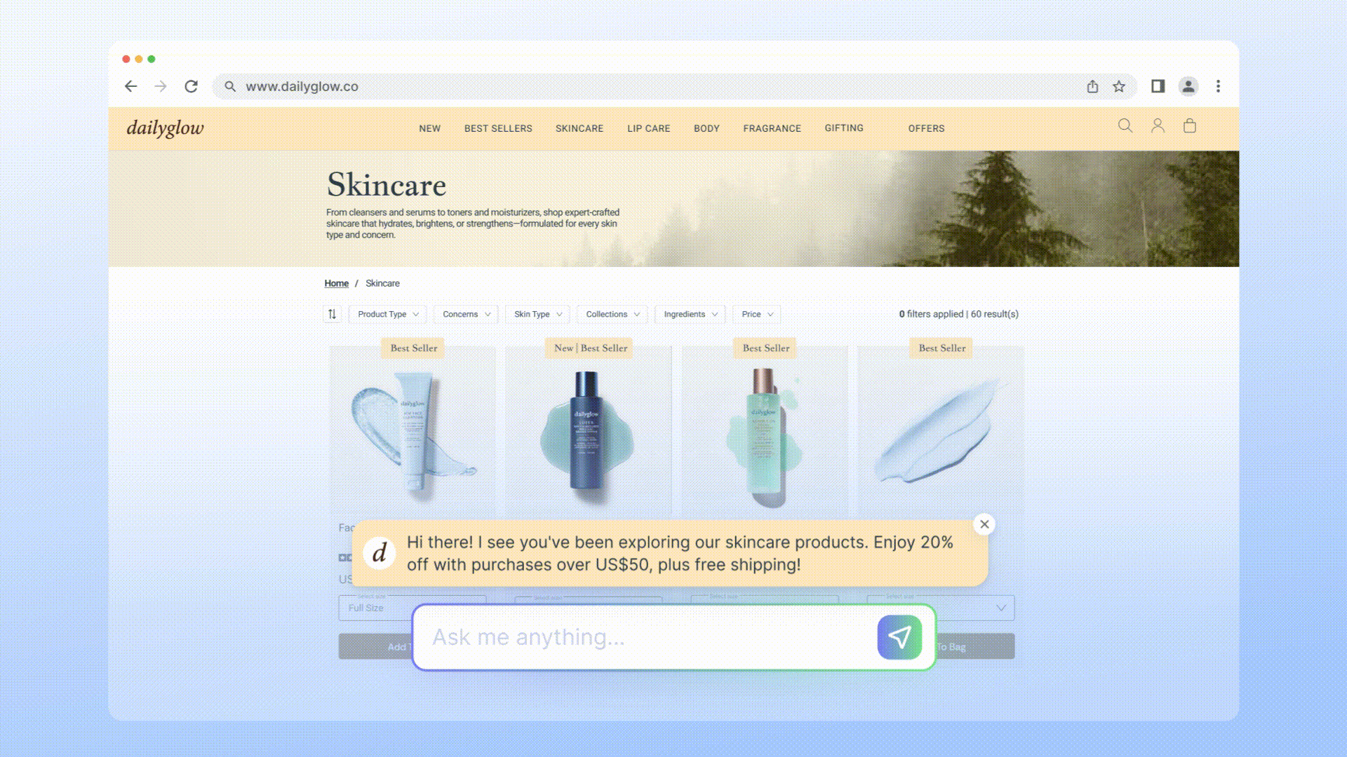 How SleekFlow's AI Growth Widget works as a live chat widget to capture more leads