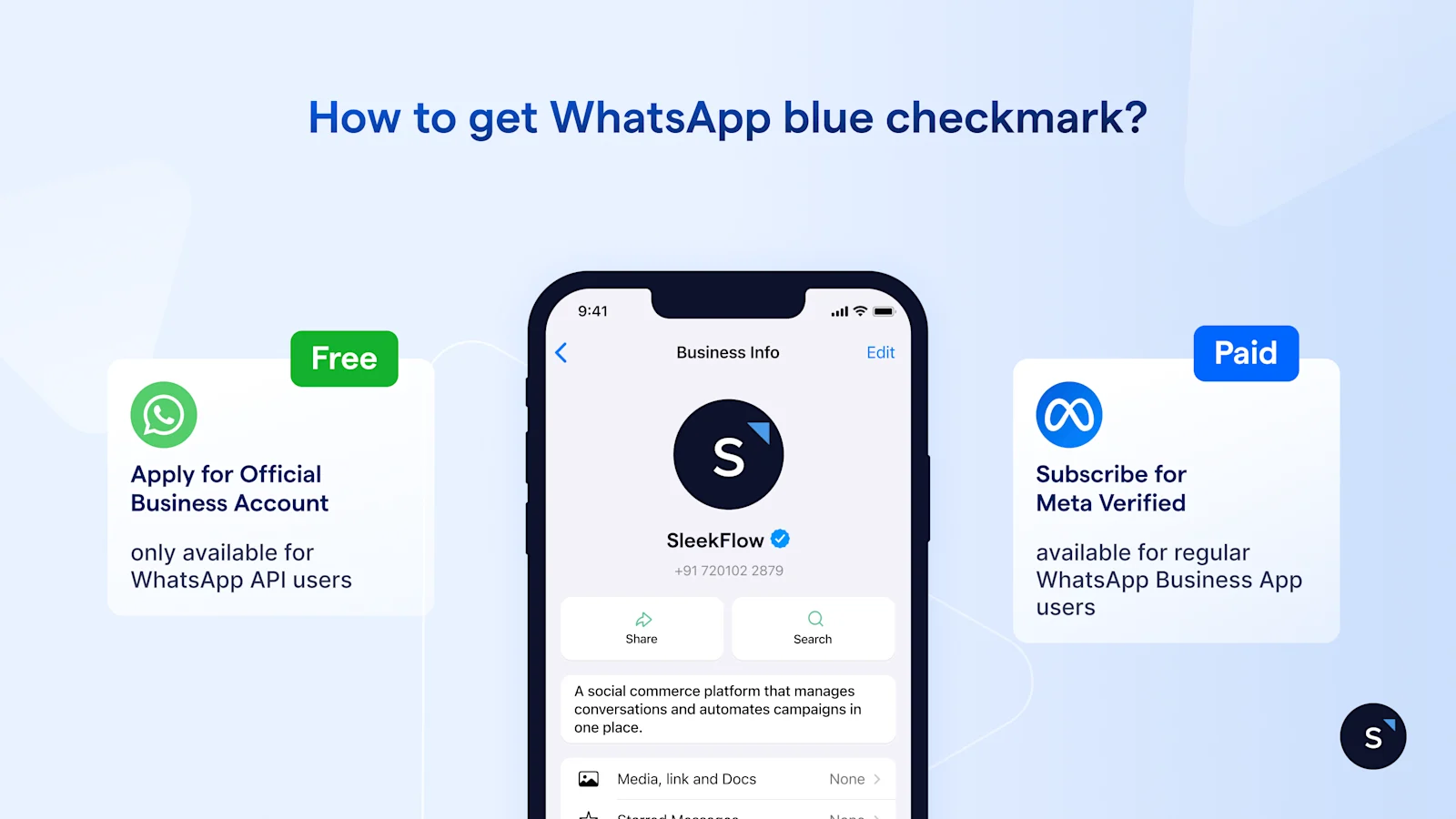How to get the WhatsApp blue tick for my business? 