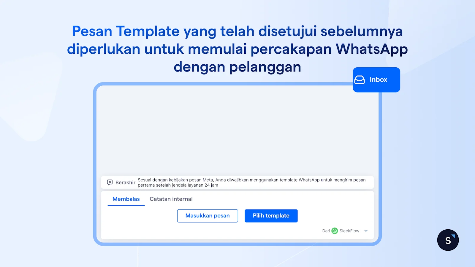 Gambaran pesan template WhatsApp