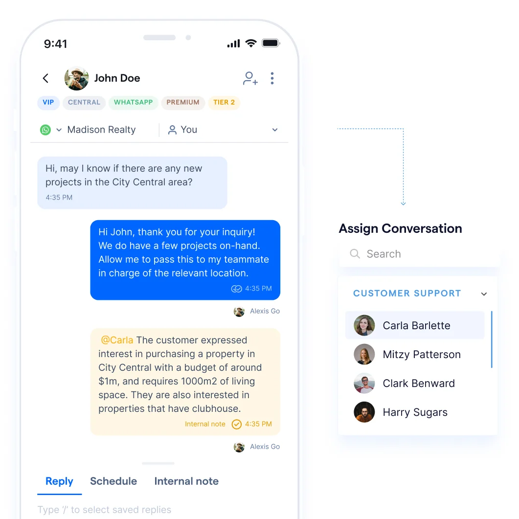 Smart routing of customer conversations