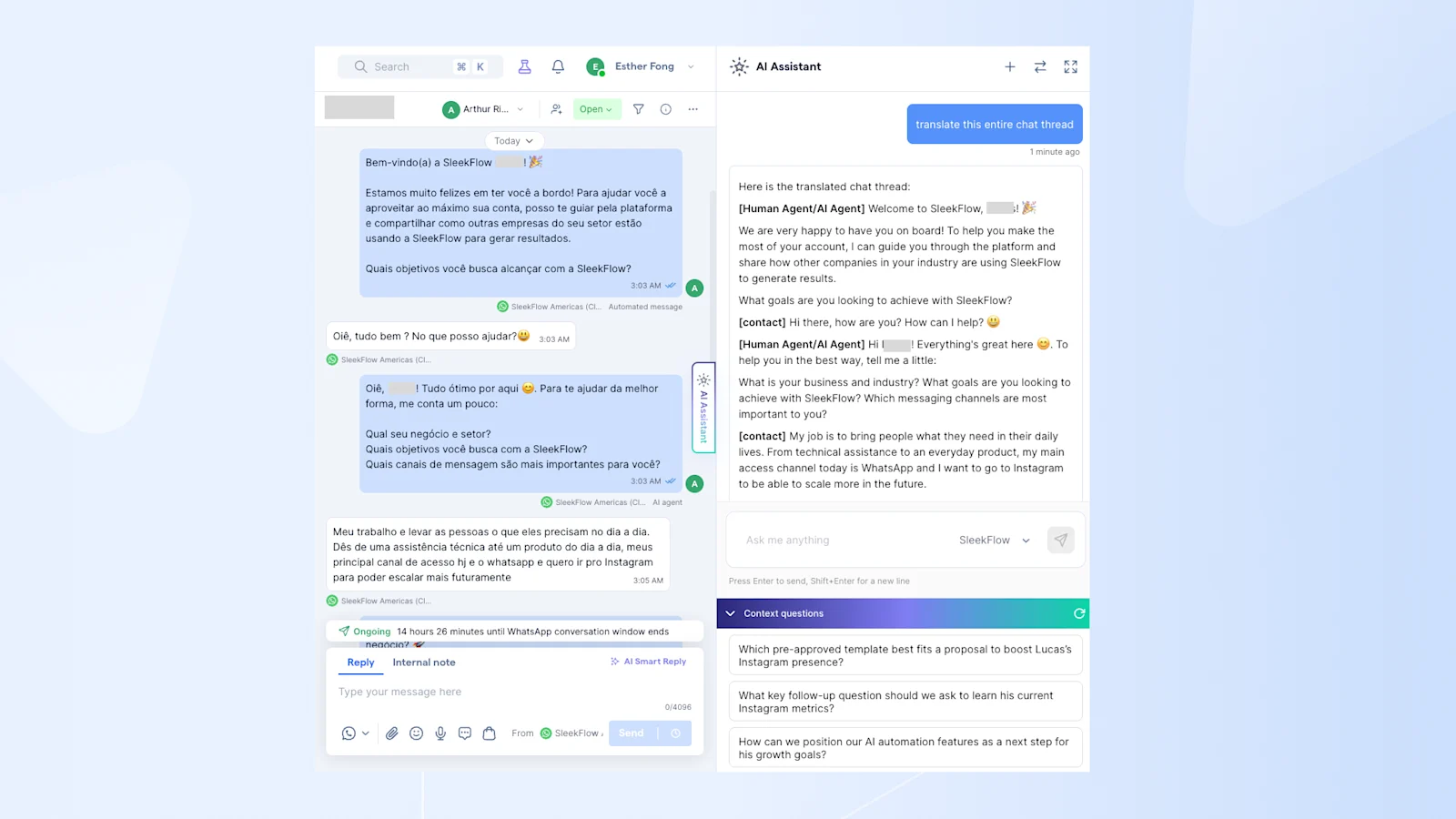 SleekFlow AI Assistant