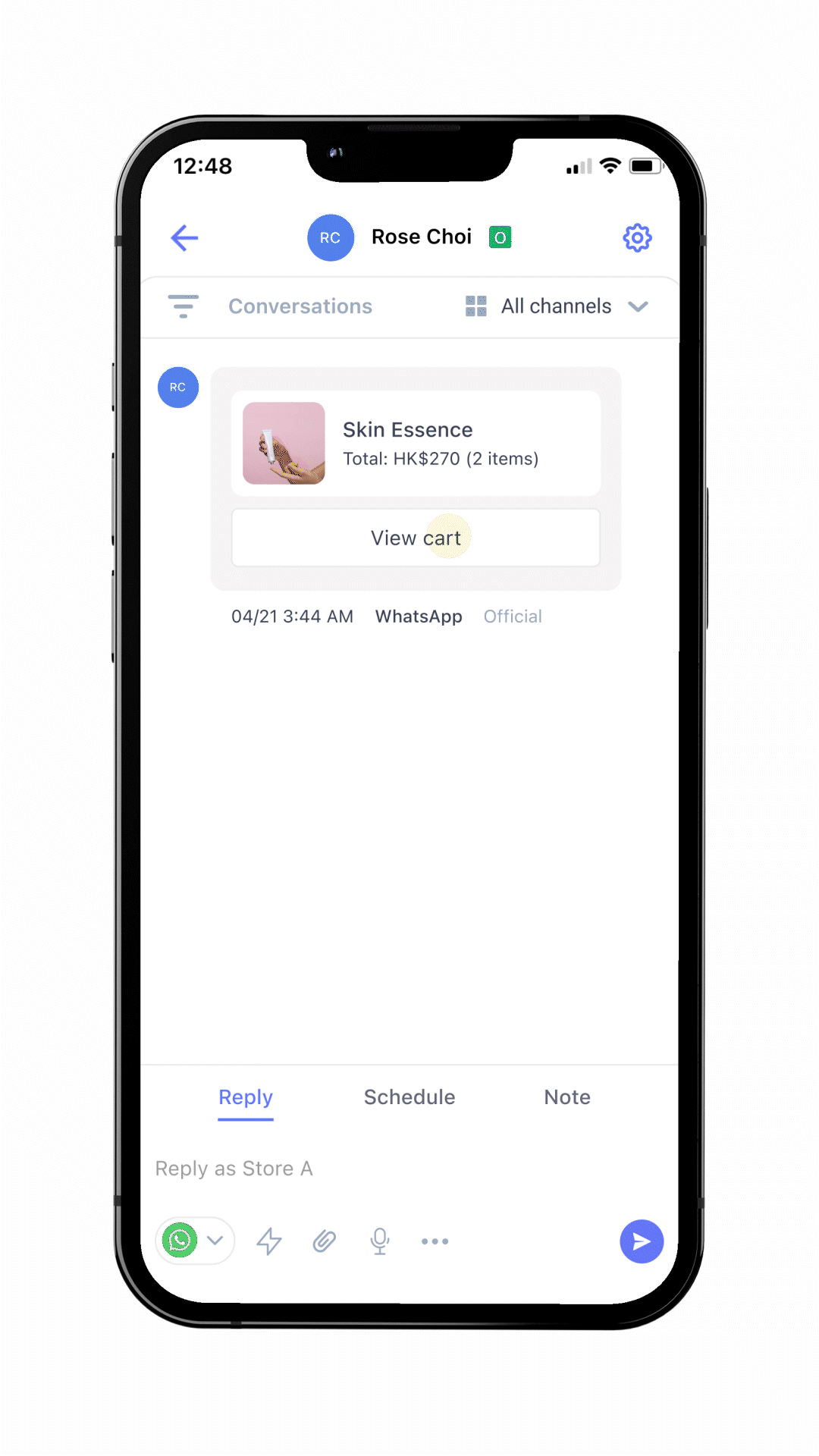 WhatsApp Catalog _ generate payment link manually