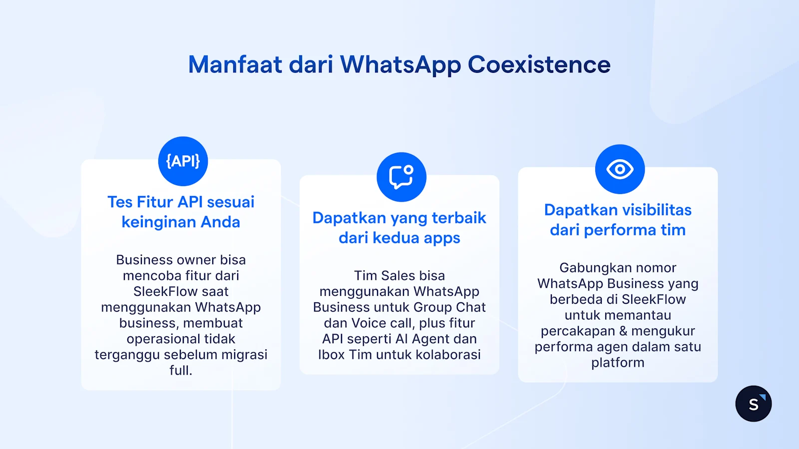 Manfaat menggunakan WhatsApp coexistence untuk bisnis Anda