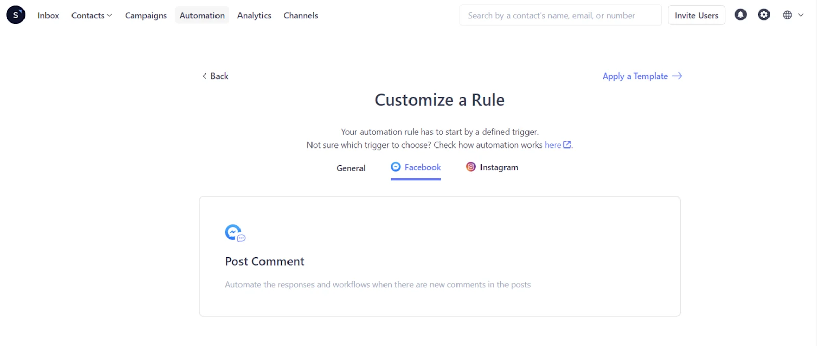 Set up Facebook comment auto reply on SleekFlow