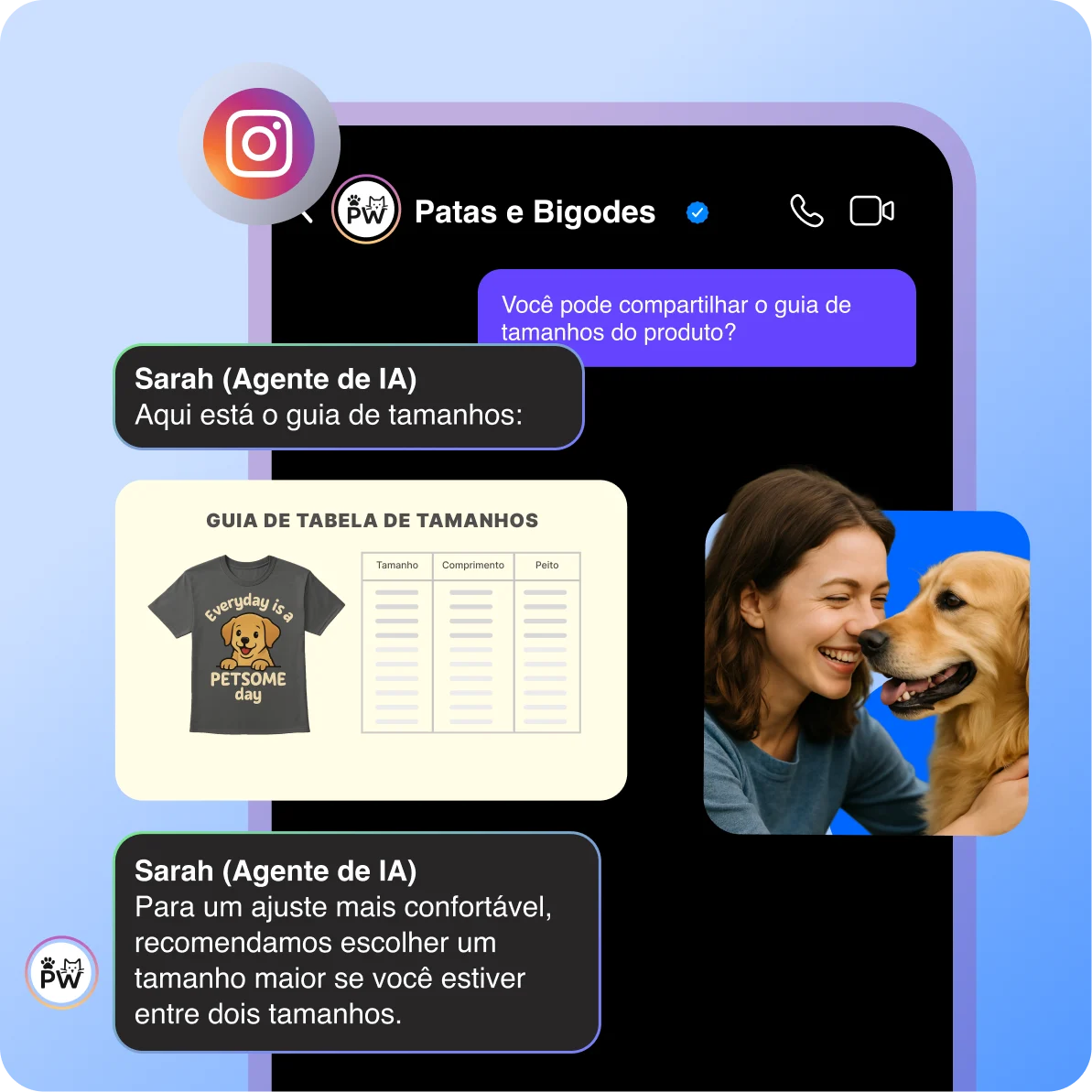 pt br instagram atendimento cliente