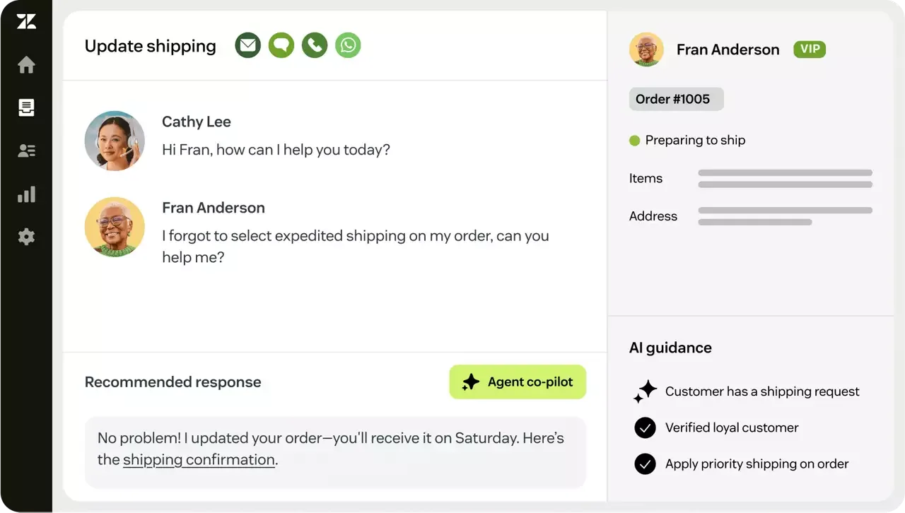 Zendesk dashboard