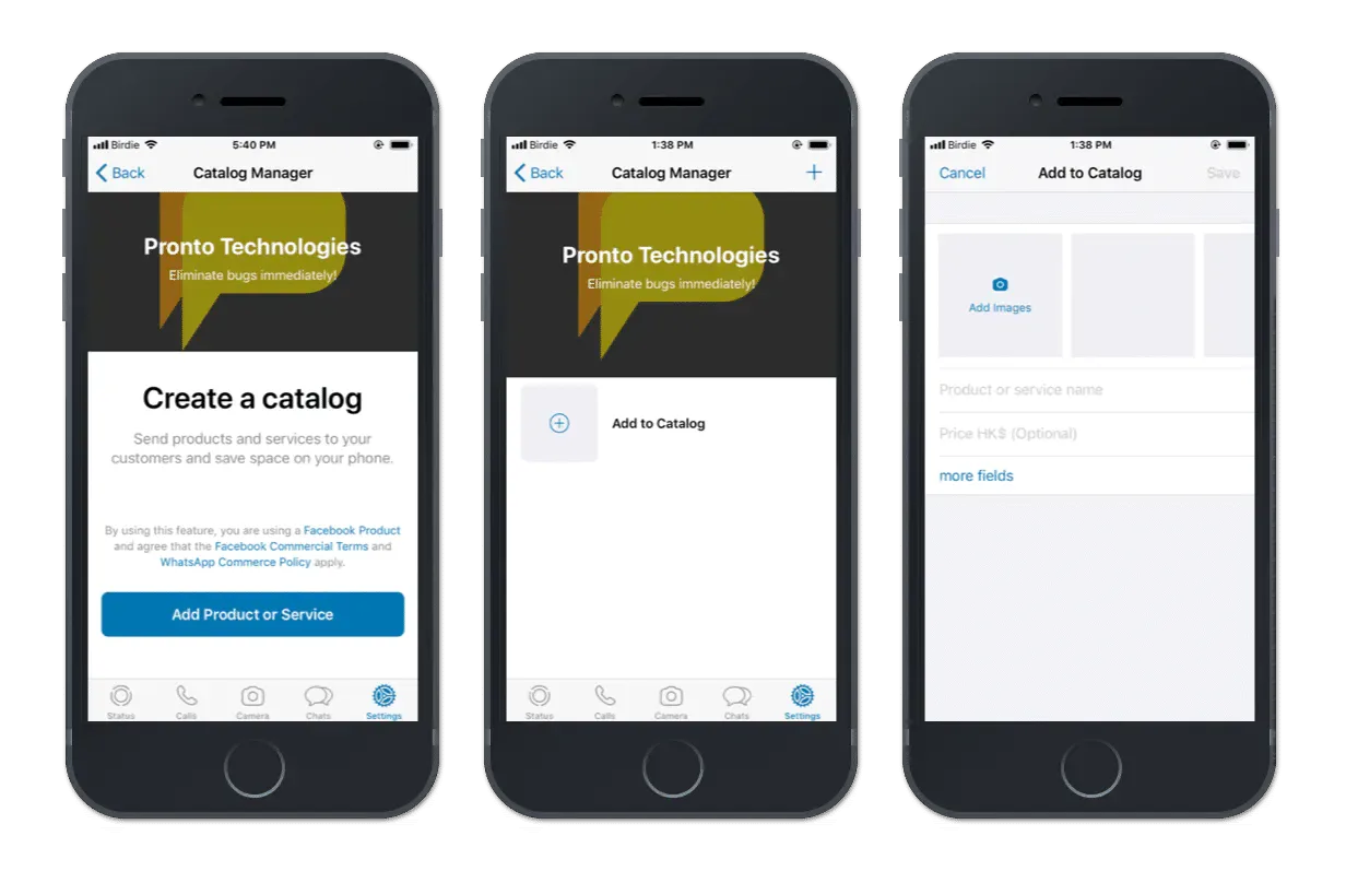 Catálogo de produtos