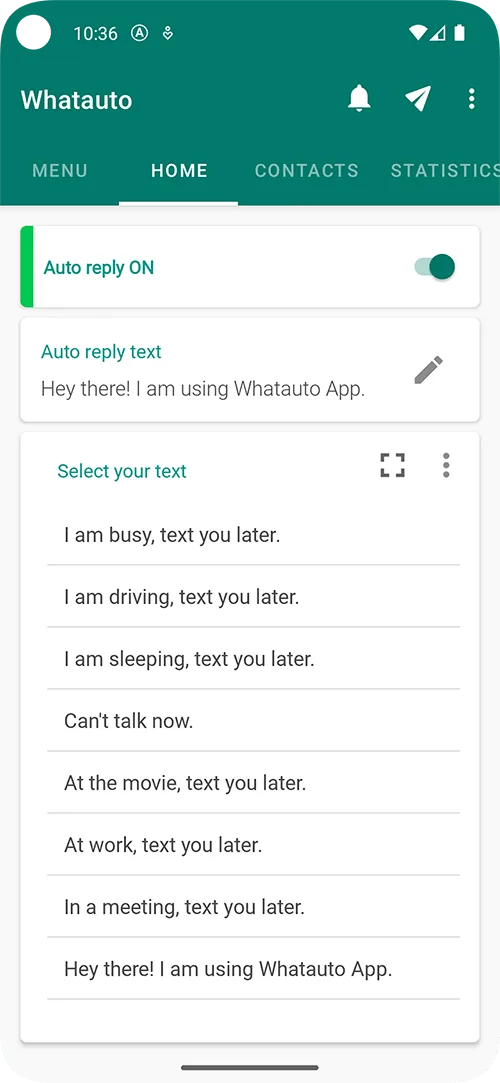 WhatsAuto auto reply