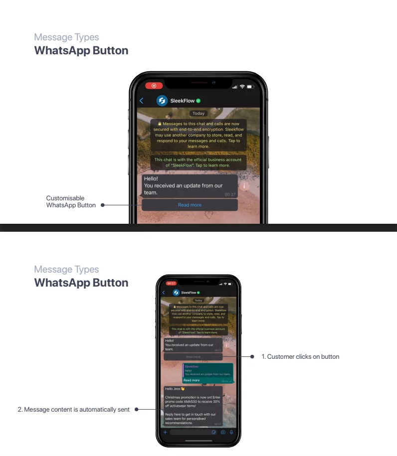 SleekFlow WhatsApp Button