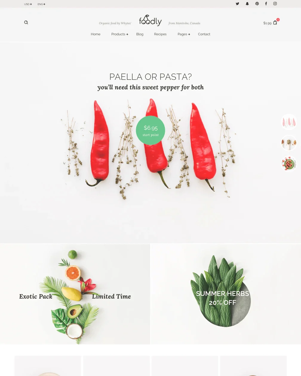 shopify theme foodly