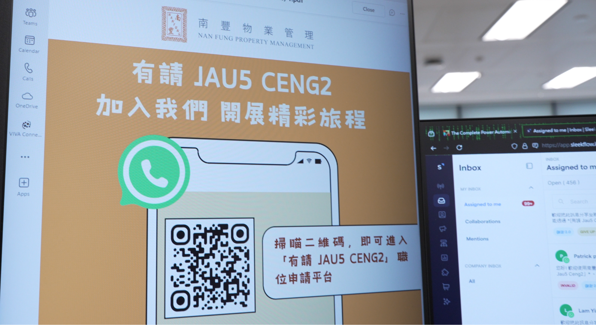How Nan Fung Property Management recruits across 80+ properties with WhatsApp automation