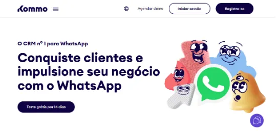 Kommo home page
