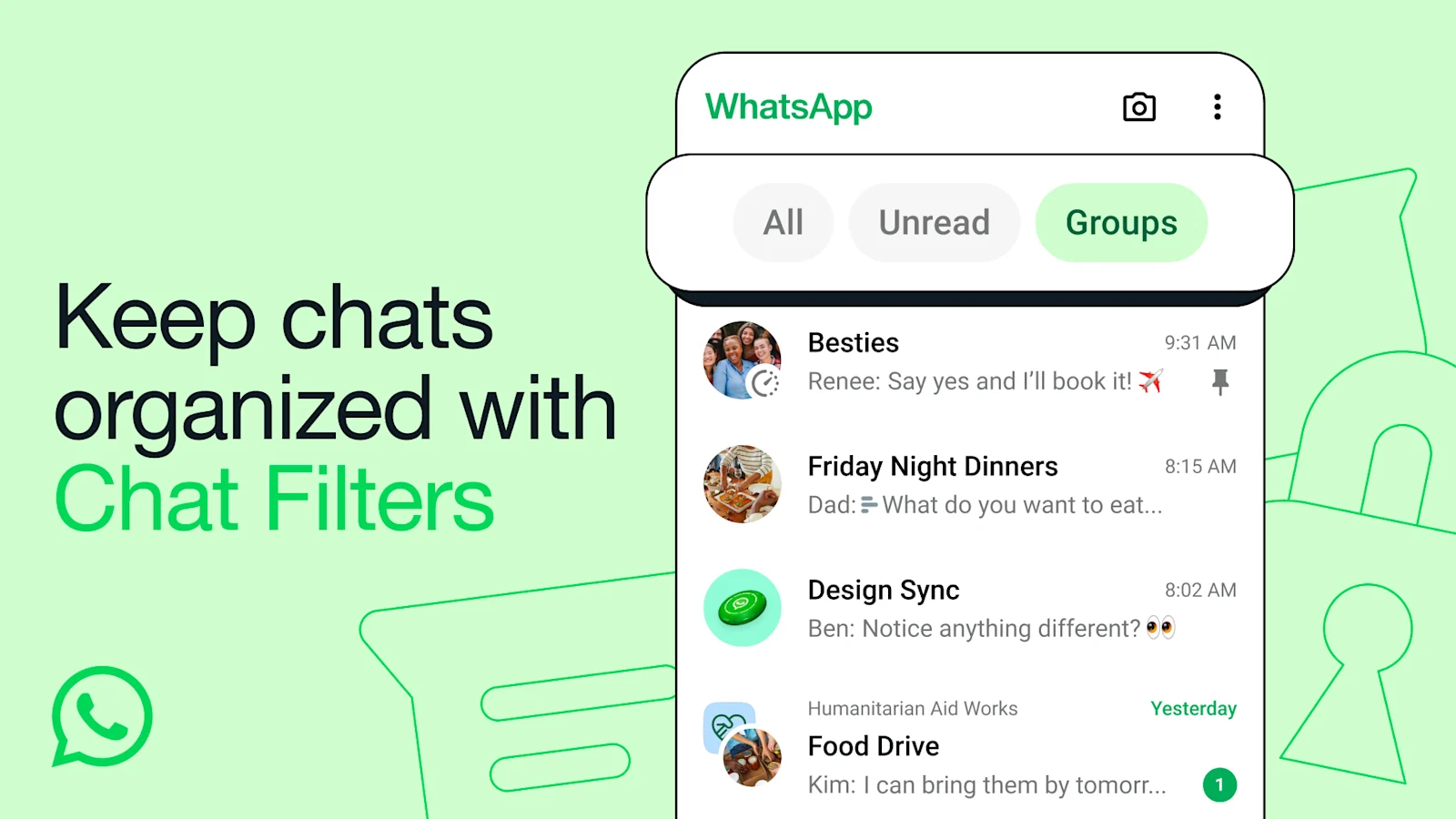 WhatsApp chat filter